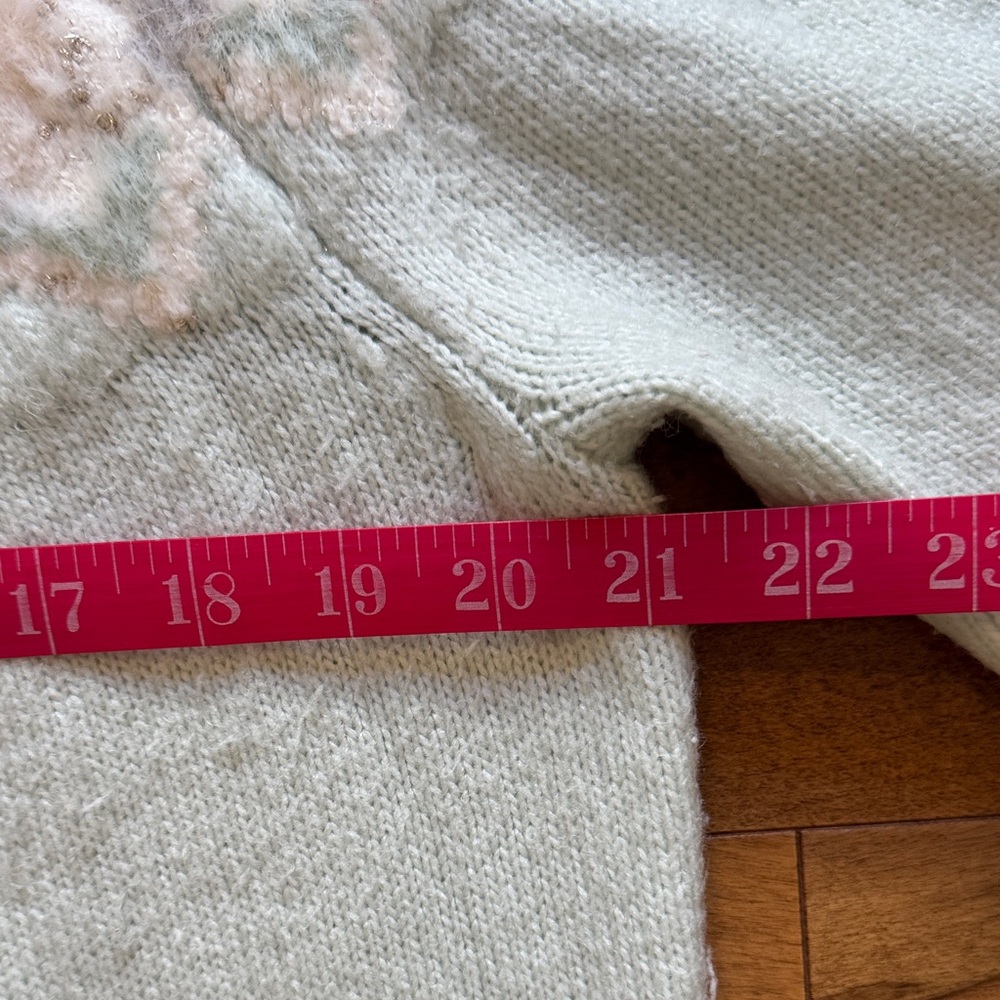 Ann Taylor Fair Isle Mint Green Sweater - Picture 7 of 10